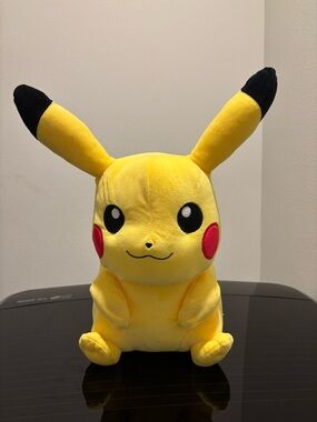Pokemon Pikachu Plush - Yellow with Black Ear Tips and Red Cheeks
